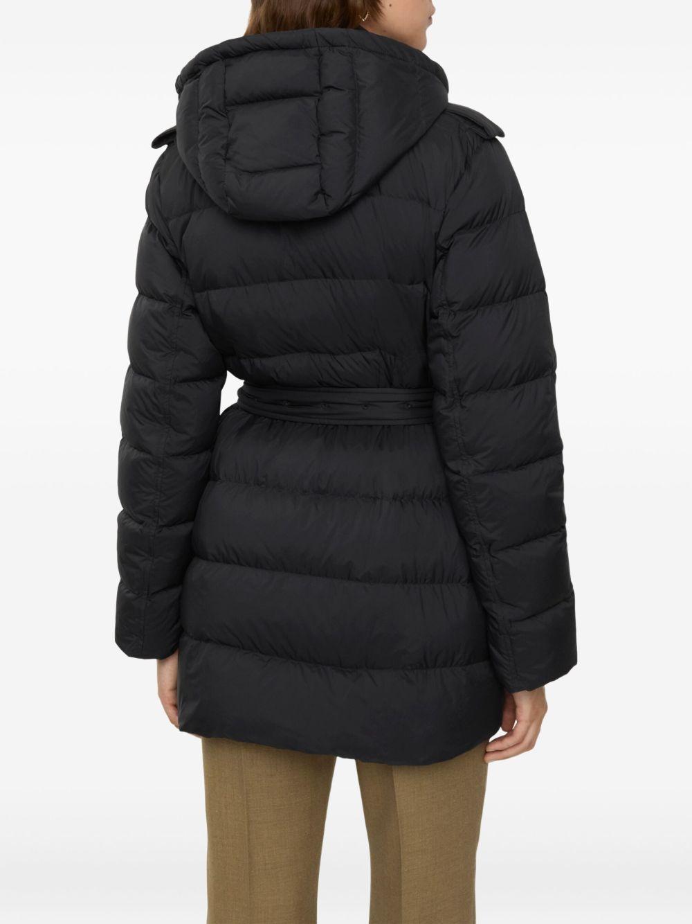 hooded belted puffer jacket 8110310 A1189 BURBERRY 