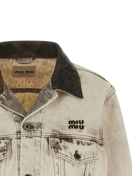 button cotton jacket GWB273 S OOO 183TF0009 MIU MIU 