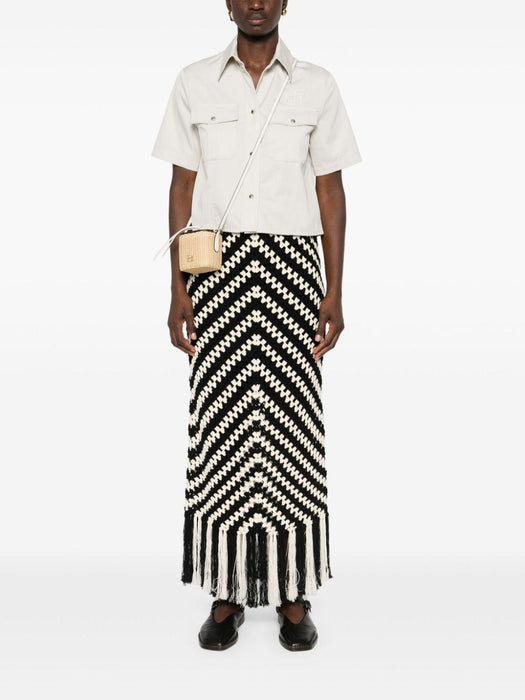 cropped cotton shirt MK1862 S OOO 144DF0A08 MIU MIU 