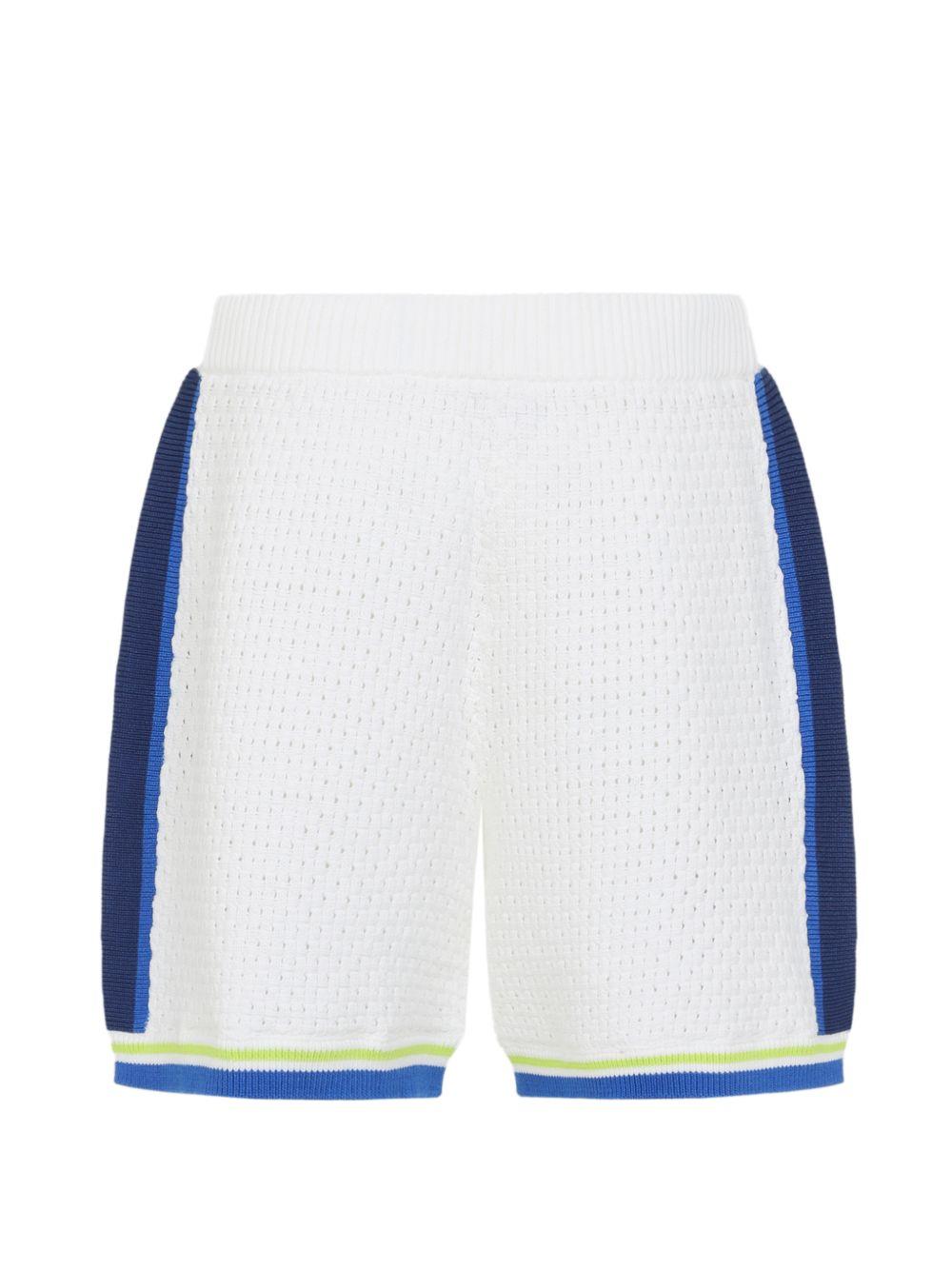 stripe logo shorts M-SS26-KW-1311-01 WHITE / BLUE CASABLANCA 