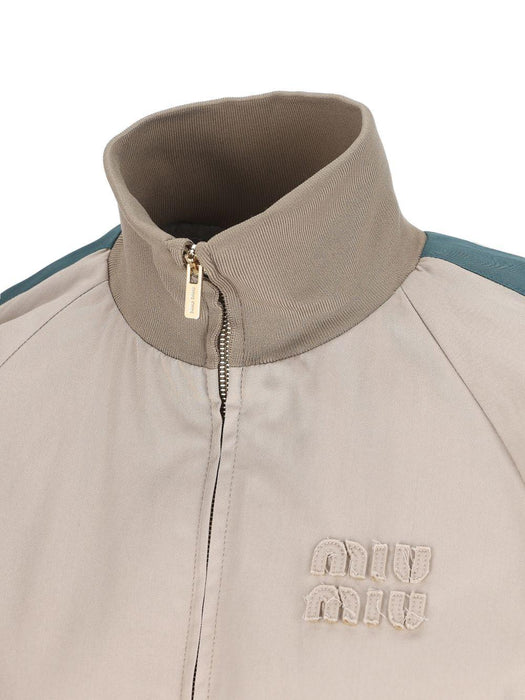 striped logo jacket ML1466 S OOO 19CTF0D3K MIU MIU 