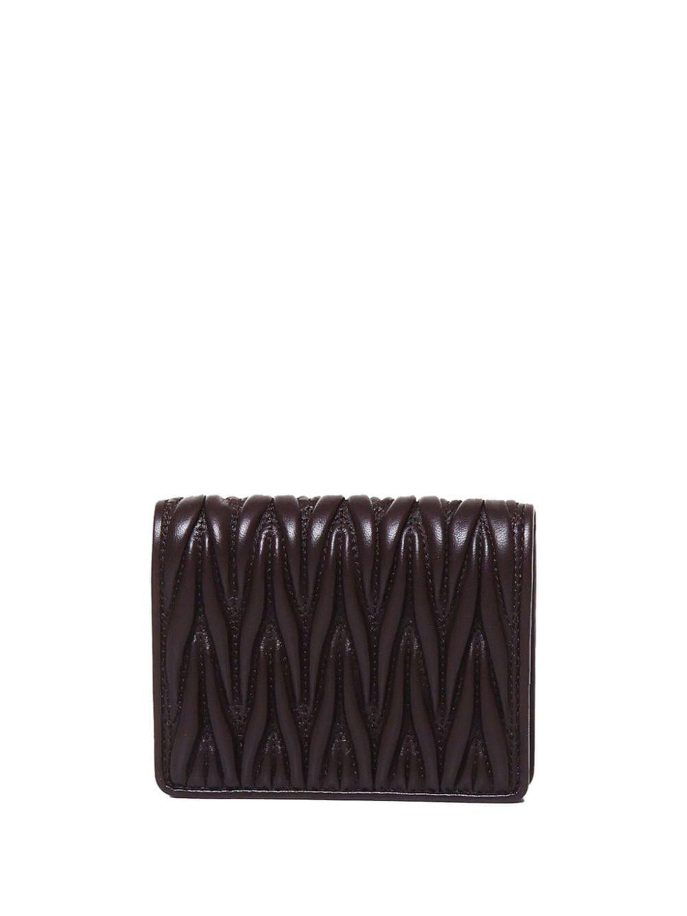 logo-lettering wallet 5MV204 2FPPF0NBL MIU MIU 