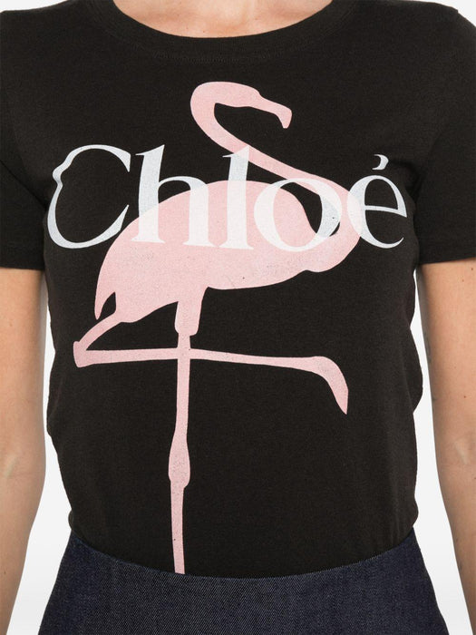 logo-print T-Shirt 26SJH08194 070 CHLOÉ 
