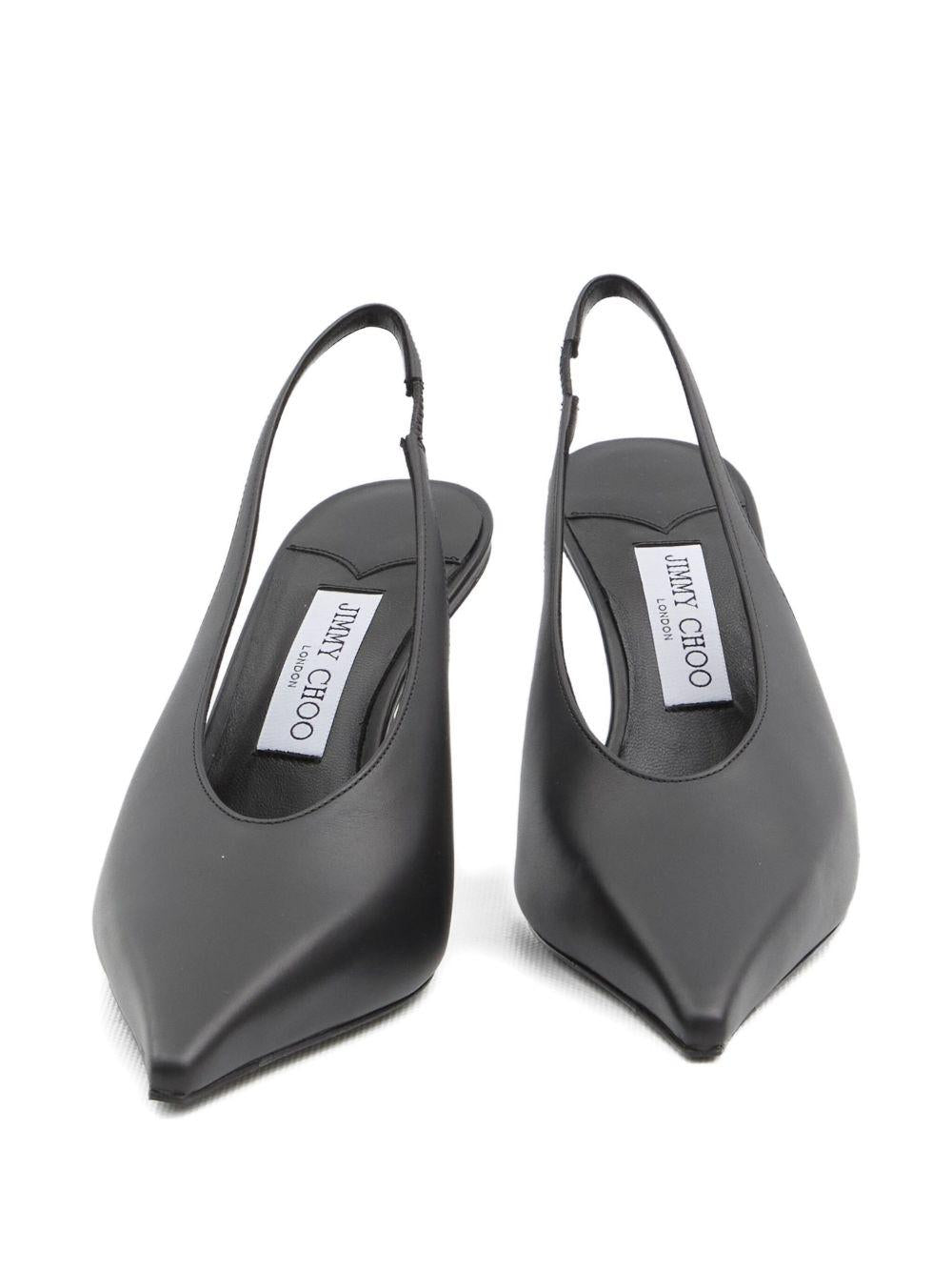 80mm Isa pointed-toe slingback pumps ISA 80 CLF BLACK JIMMY CHOO 