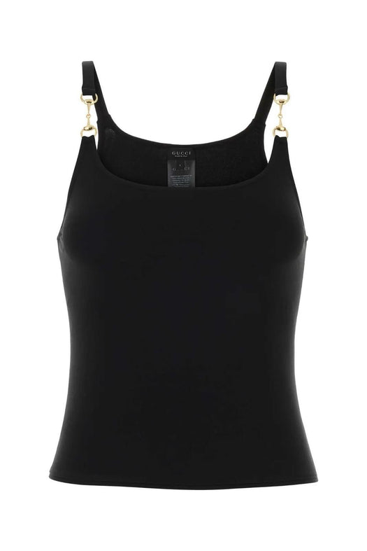 Horsebit Crêpe Jersey Top 872686 XUAPP 1000 GUCCI 