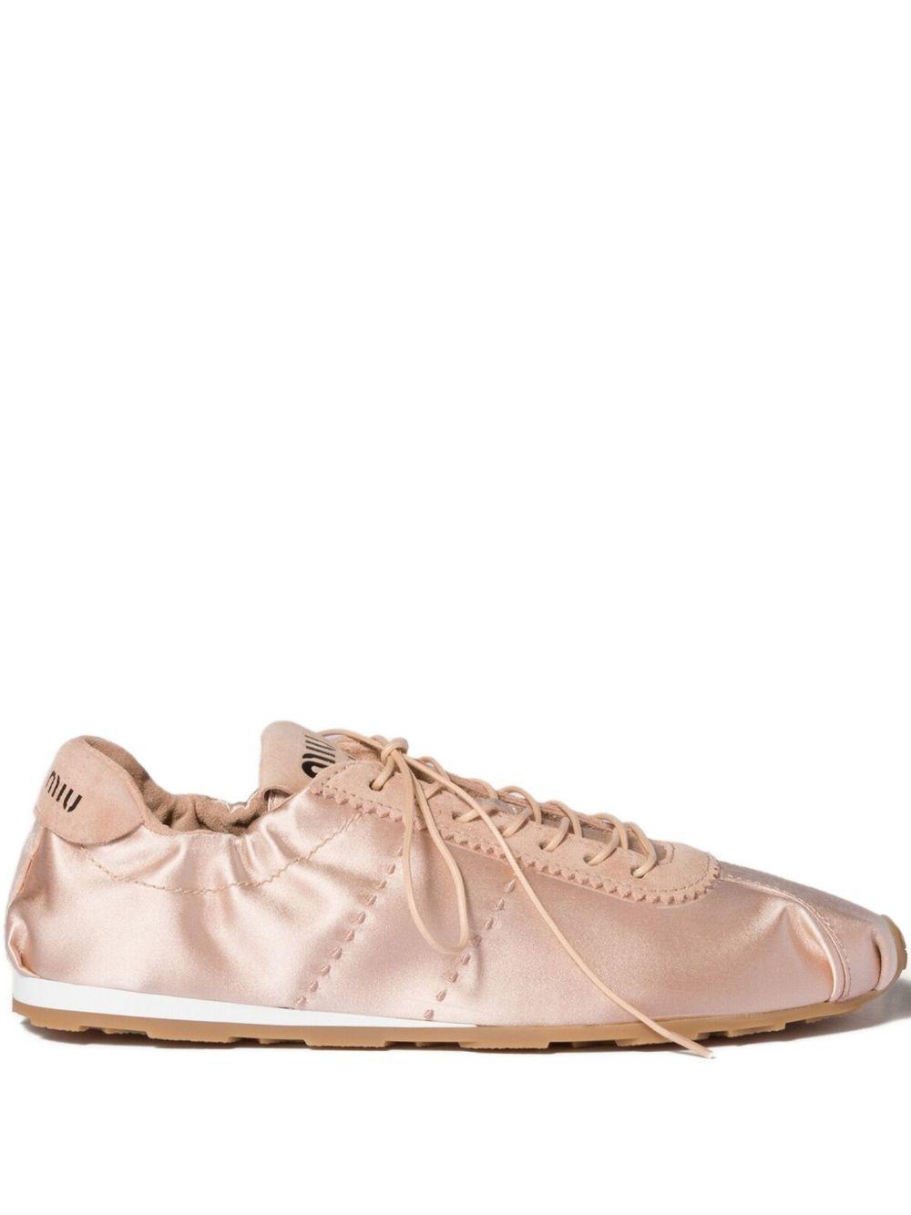 Plume satin sneakers 5E570E F 005 049F0236 MIU MIU 