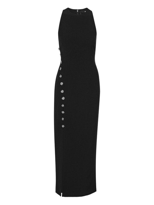 button-embellished midi dress 114517100 100 ROTATE 