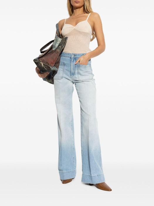 ribbed-knit tank top 1126KTP006998A 9443 VICTORIA BECKHAM 