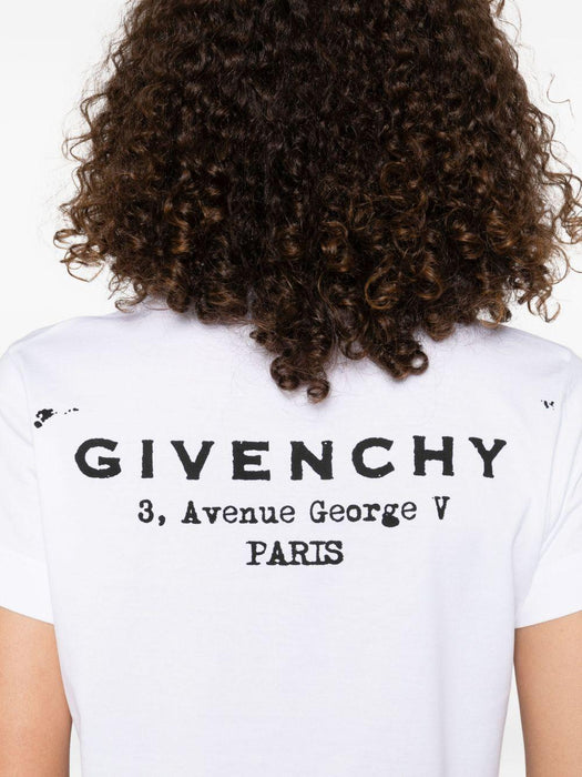 logo-print T-shirt BW70FJP75N 100 GIVENCHY 