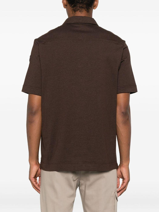 logo-patch polo shirt<BR/><BR/> K20918A00008 89B4P259 MONCLER 