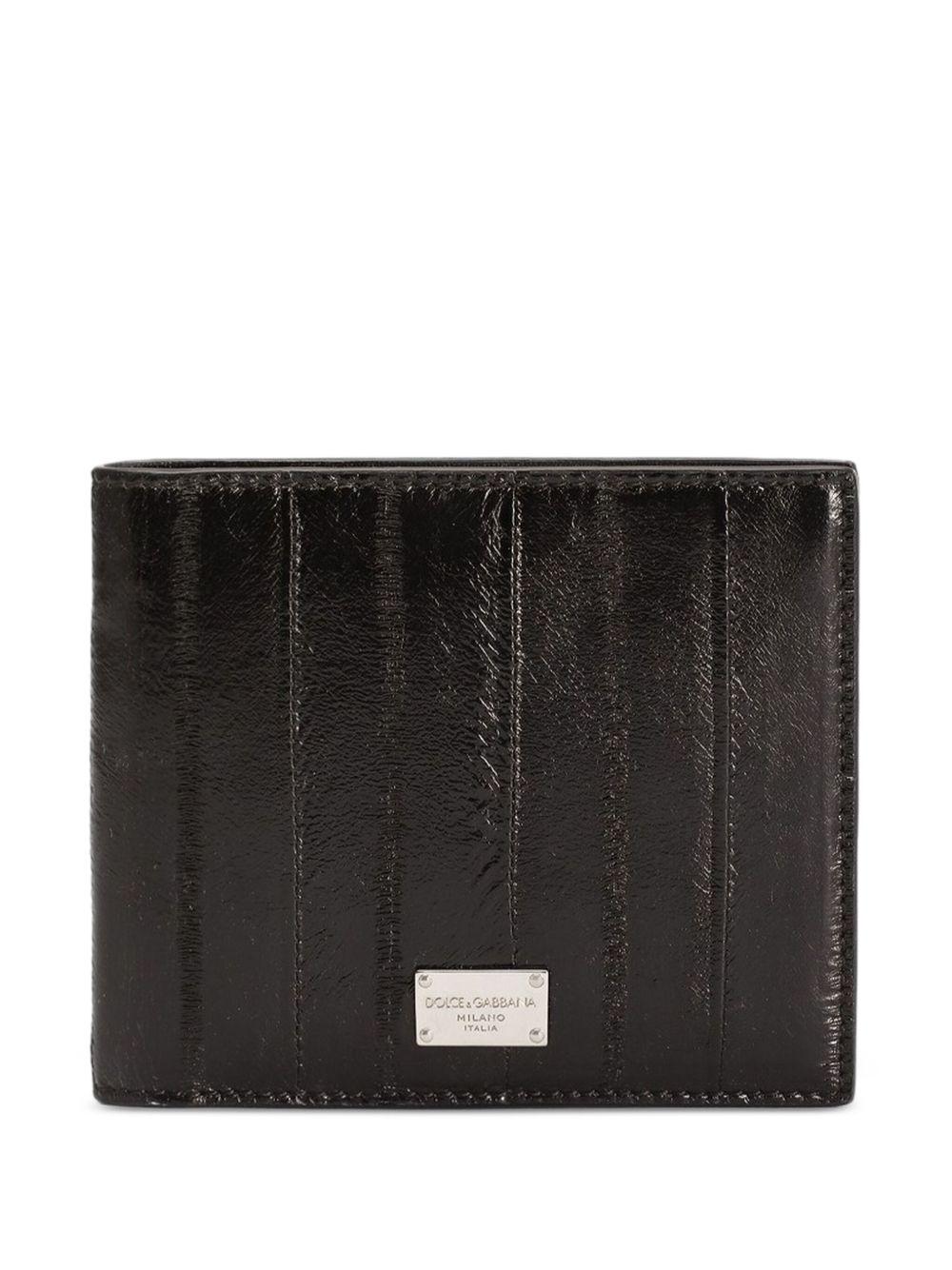 Eel crocodile-effect bifold wallet BP1321 A8M2480999 DOLCE & GABBANA 