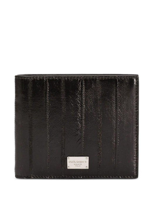 Eel crocodile-effect bifold wallet BP1321 A8M2480999 DOLCE & GABBANA 