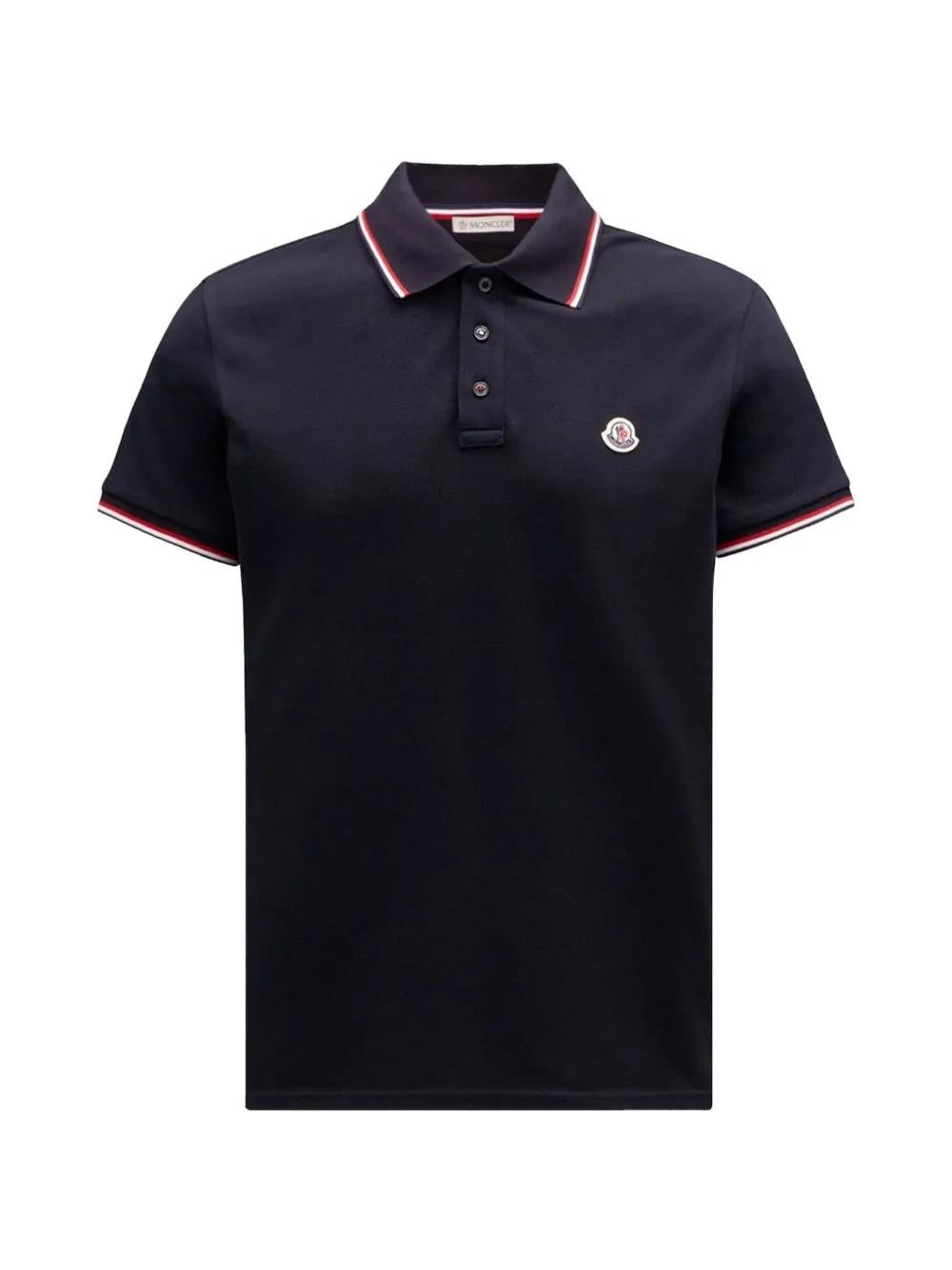 Striped Collar Polo Shirt L1-091-8A703-00-84556 77X MONCLER 