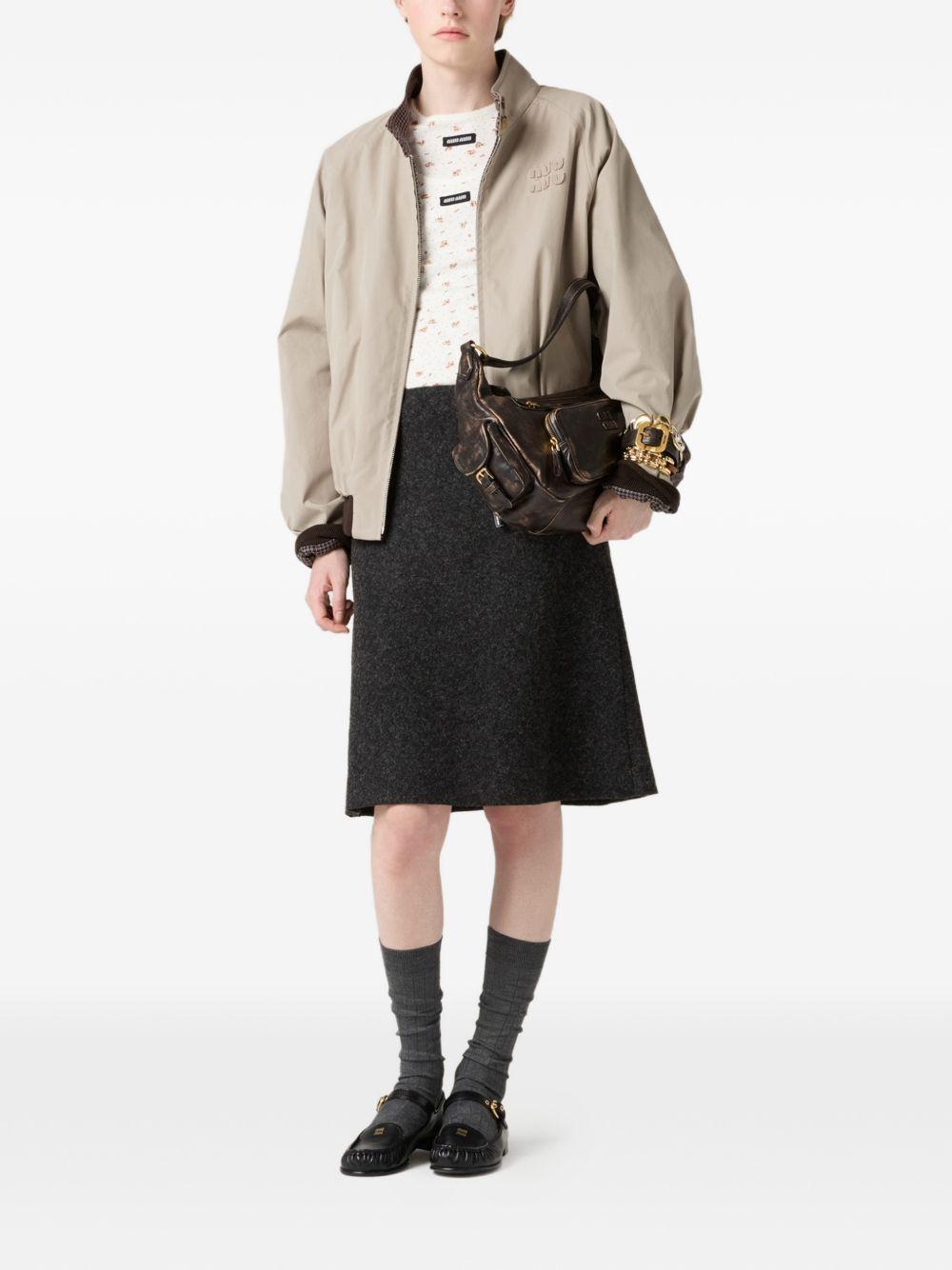 floral-pattern logo-label tank top MJT727 S OOO 18ZUF0O7V MIU MIU 