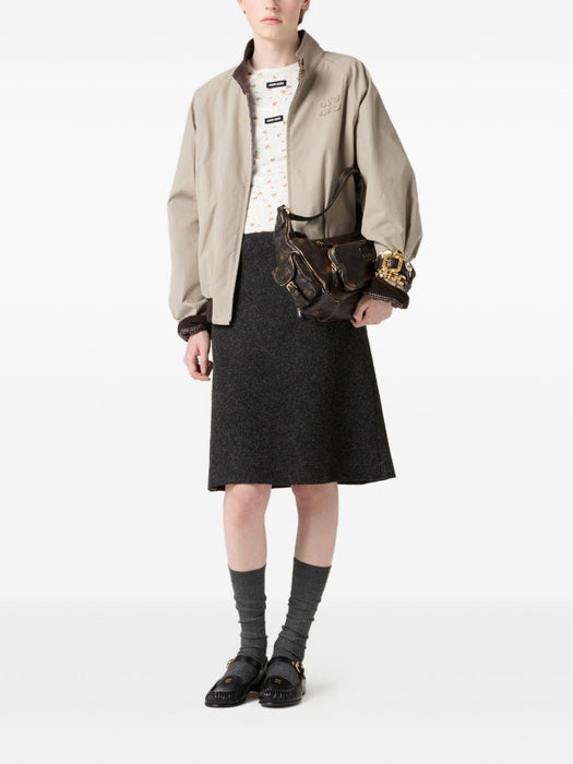 floral-pattern logo-label tank top MJT727 S OOO 18ZUF0O7V MIU MIU 