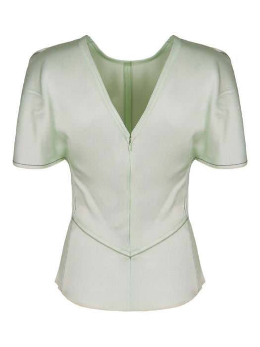 crew-neck short-sleeve blouse 1126WTP006579A 9634 VICTORIA BECKHAM 