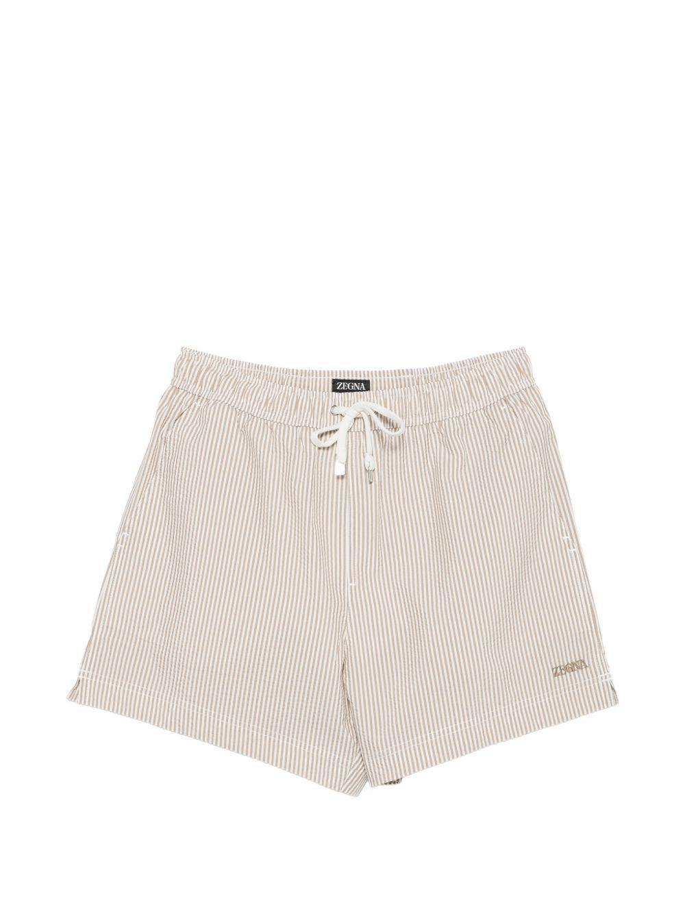Striped drawstring swim shorts AHB14A3 BHEL00800 ZEGNA 