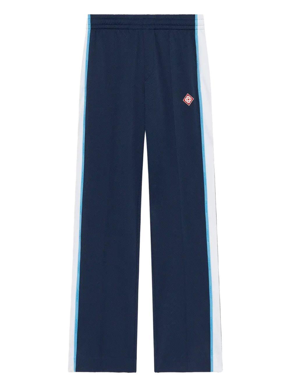 side-stripe track pants MPF25-JTR-192-01 NAVY / WHITE CASABLANCA 
