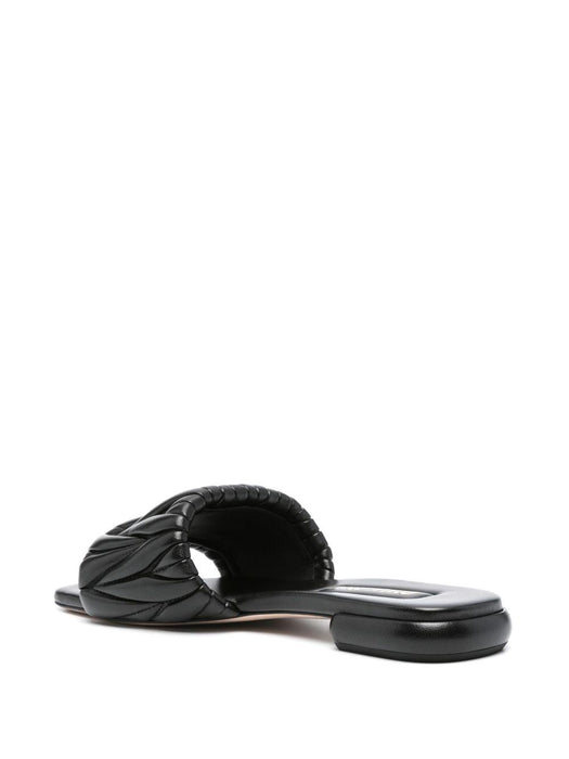 matelassé leather sandals 5XX605 F 010 88TF0002 MIU MIU 
