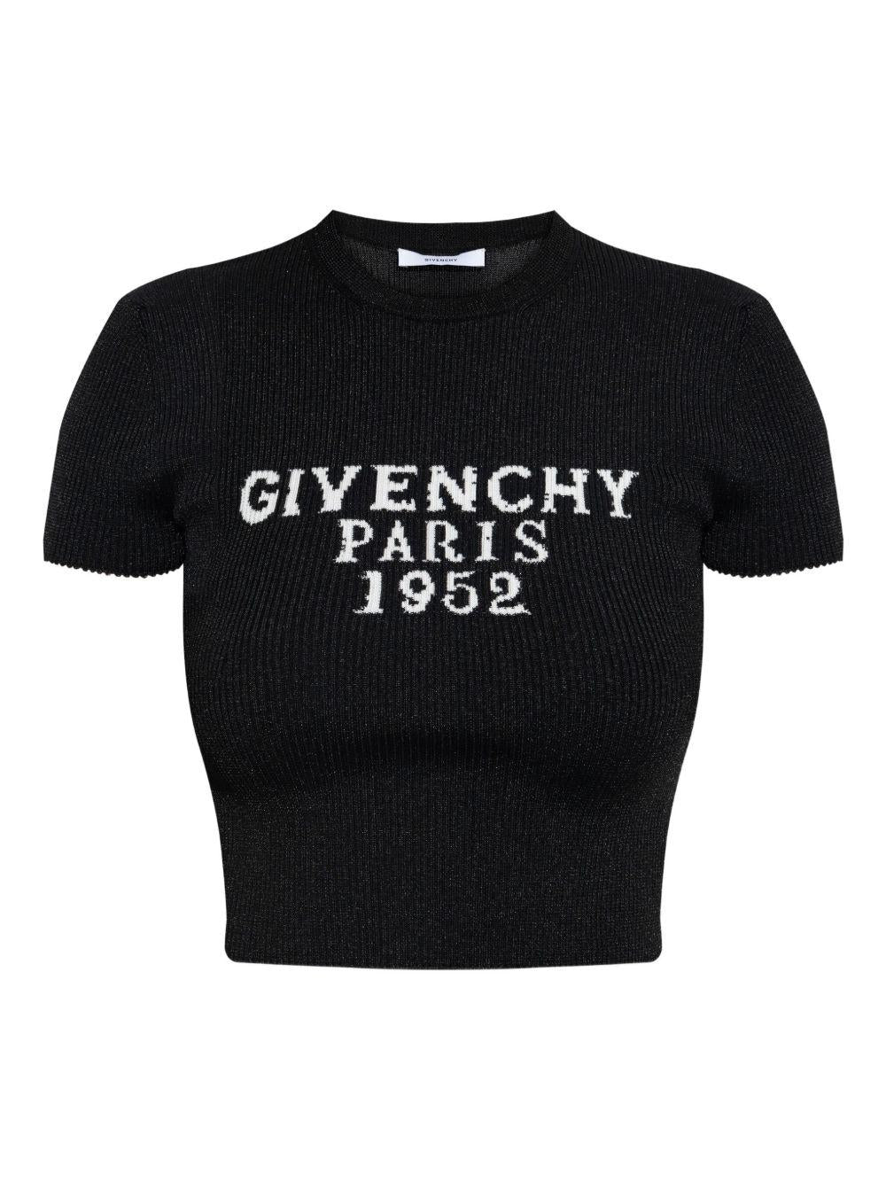 ribbed cropped T-shirt BW61H14ZSK001 001 GIVENCHY 