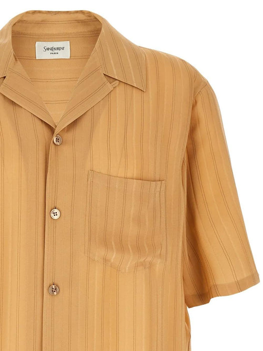 Striped silk shirt 860621 Y7J399096 SAINT LAURENT 