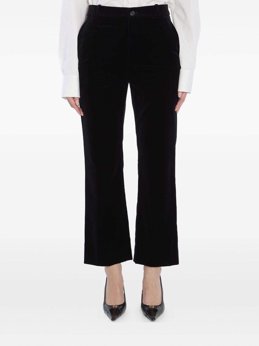 velvet trousers<BR/><BR/><BR/><BR/><BR/><BR/><BR/><BR/><BR/><BR/><BR/> 825007 Y580T1000 SAINT LAURENT 