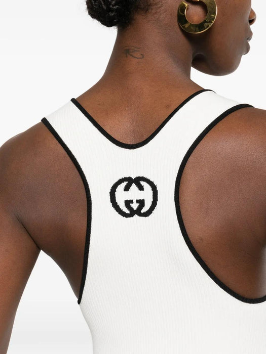 logo-motif midi dress<BR/> 856221 XKFCZ9232 GUCCI 