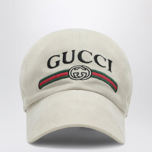 Beige cotton baseball cap 875736 4HBKH 9779 GUCCI 