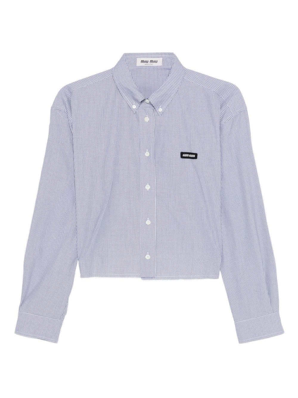 button-fastening shirt MK1659 S OOO 1805F0008 MIU MIU 