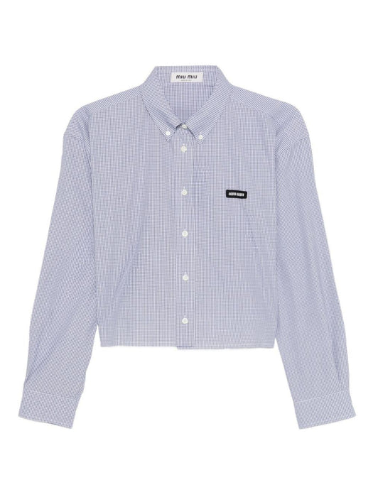 button-fastening shirt MK1659 S OOO 1805F0008 MIU MIU 