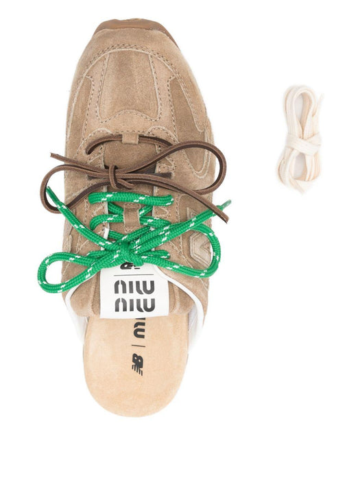 New balance x miu miu 530 sl faded suede mules 5E333E F005 Z5OF0379 MIU MIU 
