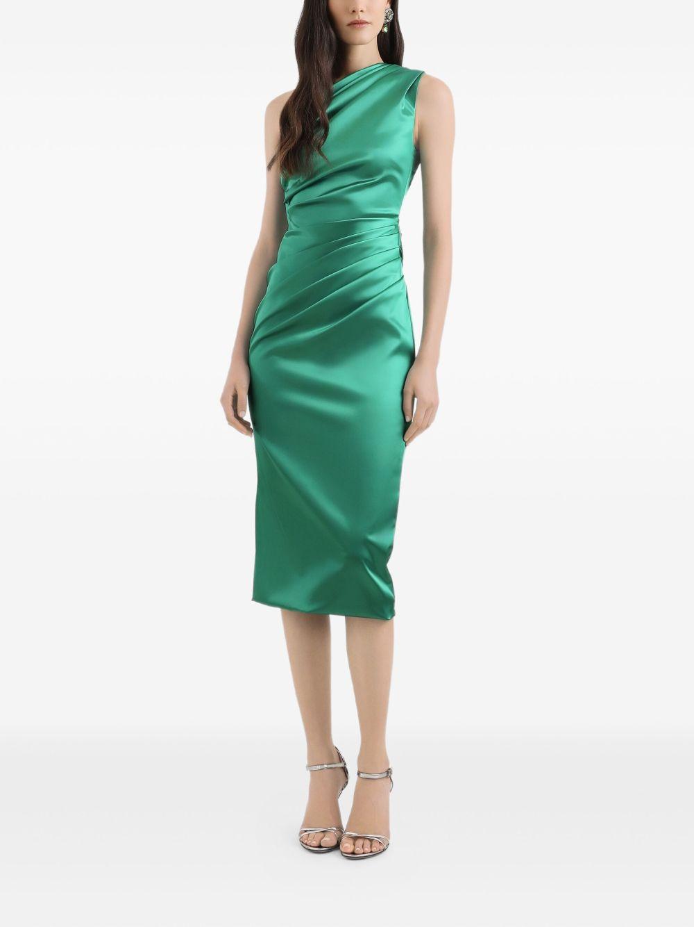 one-shoulder draped midi dress F6G1GT FURADVA402 DOLCE & GABBANA 