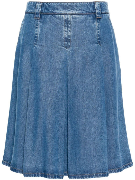 embroidered-logo midi skirt GWD320 S OOO 143VF0008 MIU MIU 