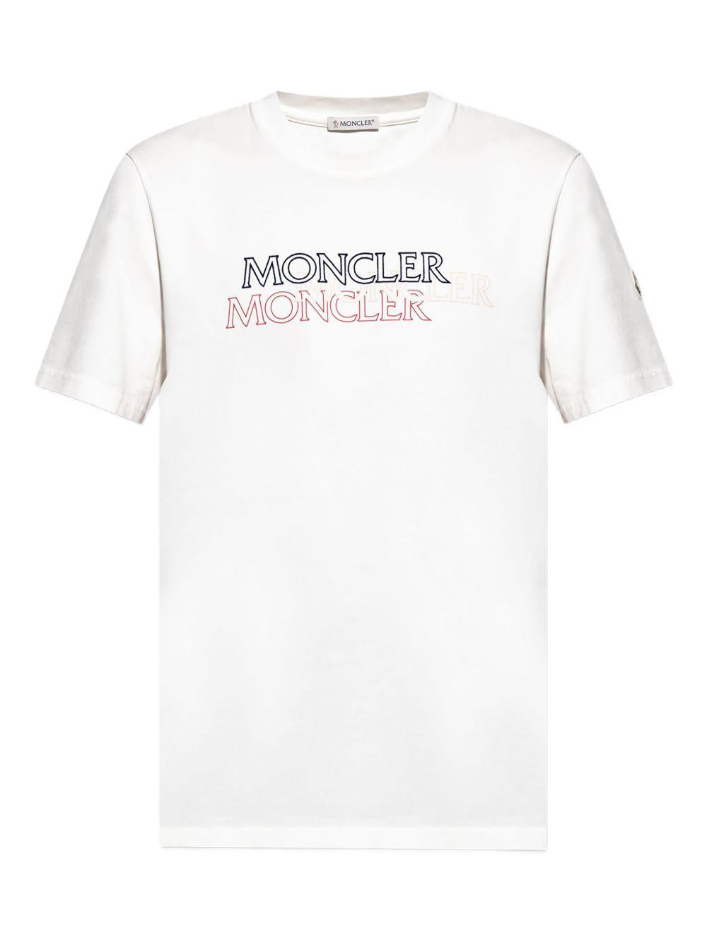 logo-print cotton T-shirt K20918C00055 89AZ9034 MONCLER 
