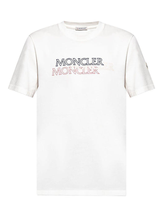 logo-print cotton T-shirt K20918C00055 89AZ9034 MONCLER 