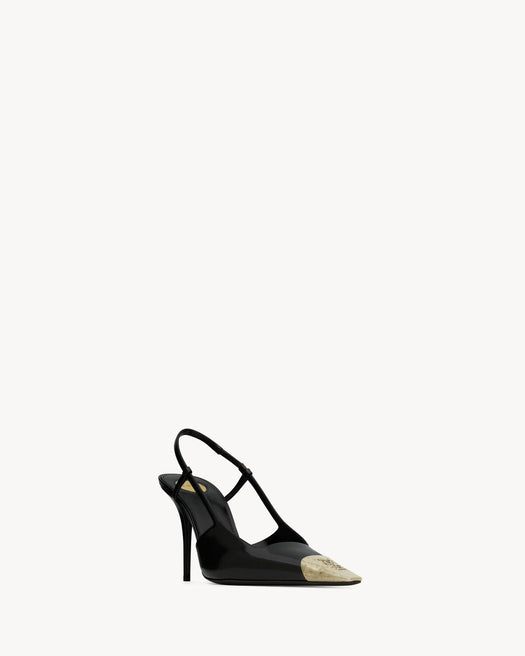 Jeanne slingback pumps 841158 AAFAN1000 SAINT LAURENT 
