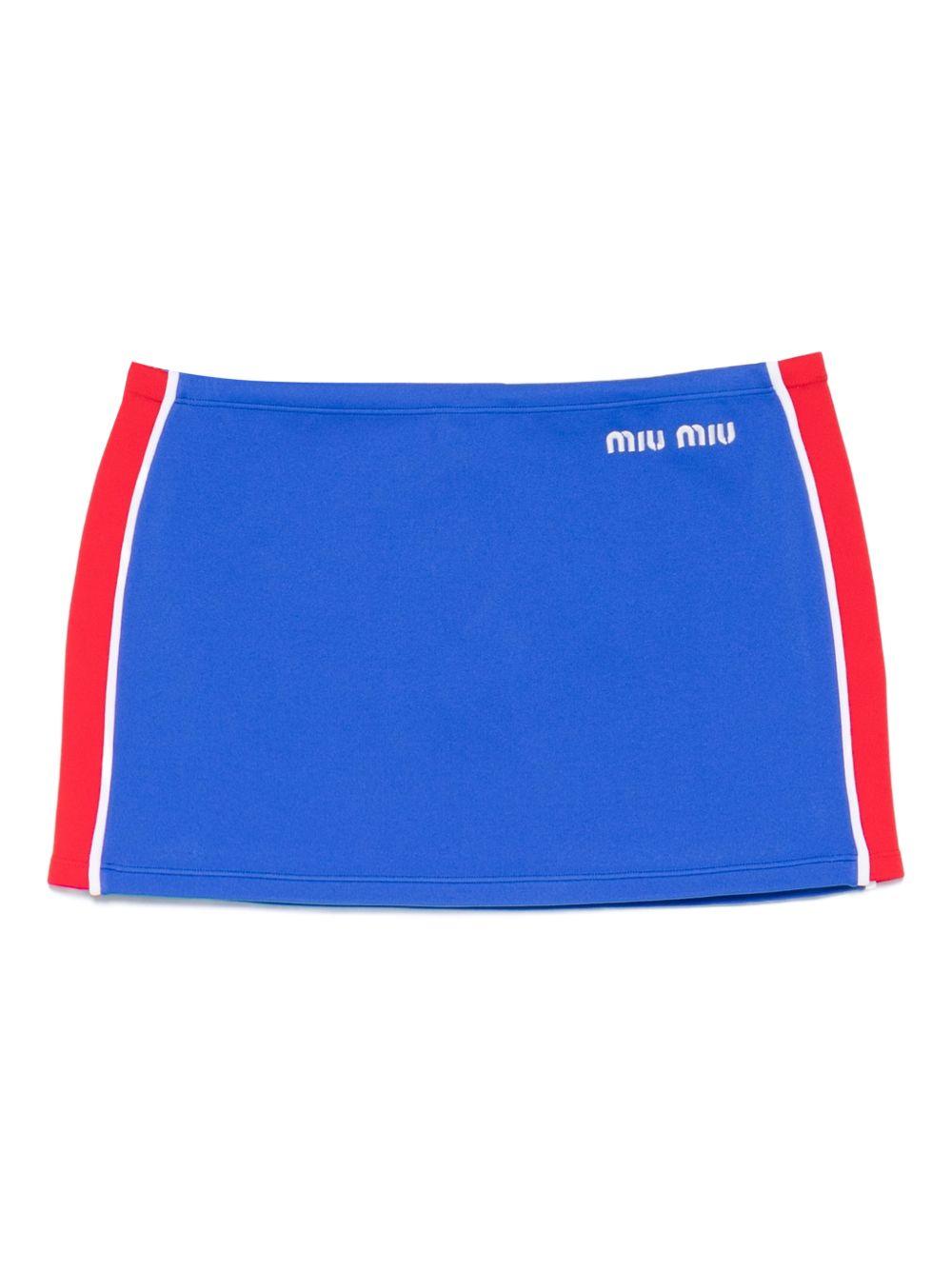 logo stripe mini skirt MMG584 S OOO 148OF0Q0U MIU MIU 