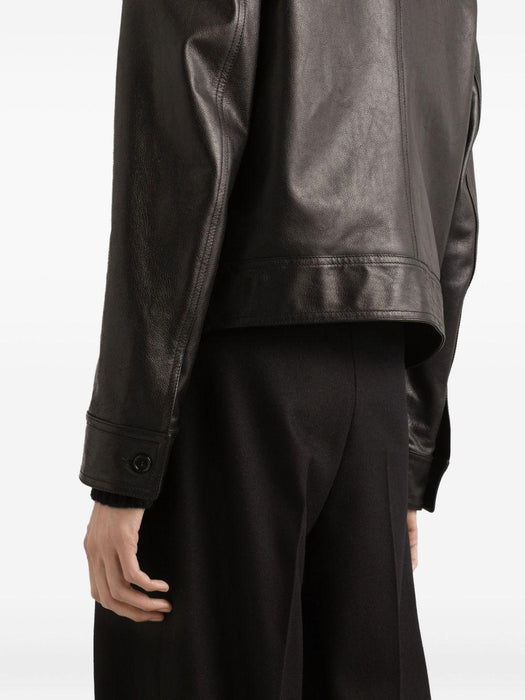 fur-collar leather jacket G9BUQL HULXFN0000 DOLCE & GABBANA 