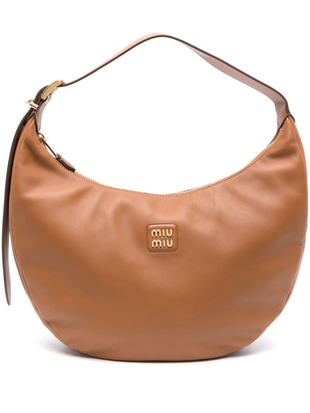 logo-plaque shoulder bag<BR/><BR/><BR/> 5BC169 V OOO 2CRMF0046 MIU MIU 