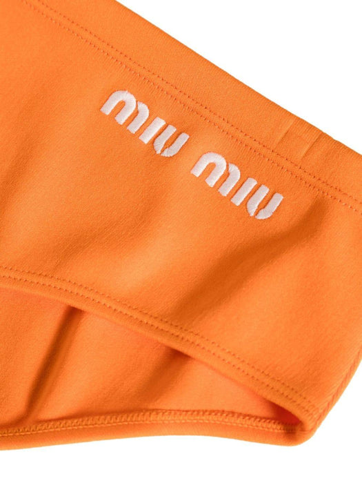 embroidered-logo bikini bottoms MMP248 S-OOO 14SJF0049 MIU MIU 