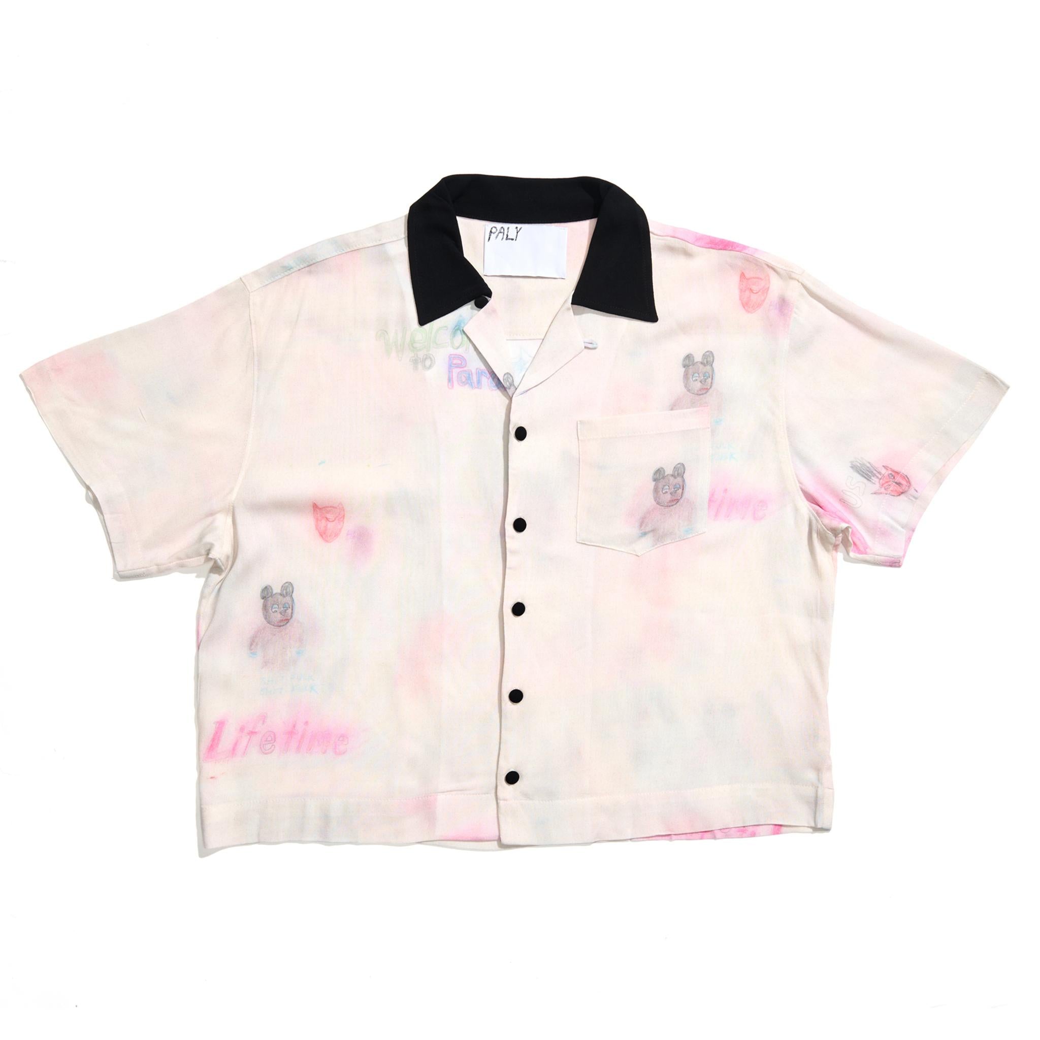 CRAYON SILK SHIRT 10U001Q1010MLT MULTI PALY HOLLYWOOD 