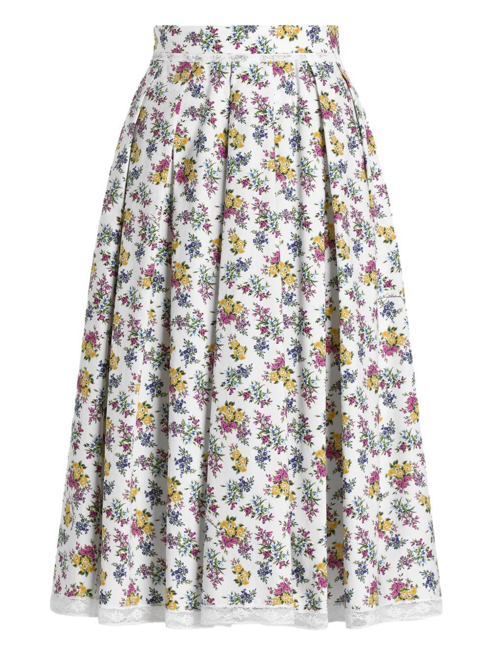 floral lace skirt F4DA8T HS5T9HA5XL DOLCE & GABBANA 
