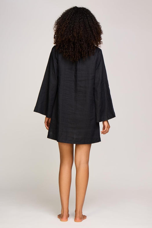 Mini beach kaftan 26RSMT61 BLK-BLK HEIDI KLEIN 