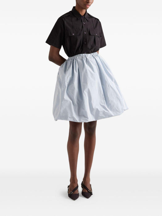 short-sleeved poplin shirt P411J S OOO 1XV2F0002 PRADA 