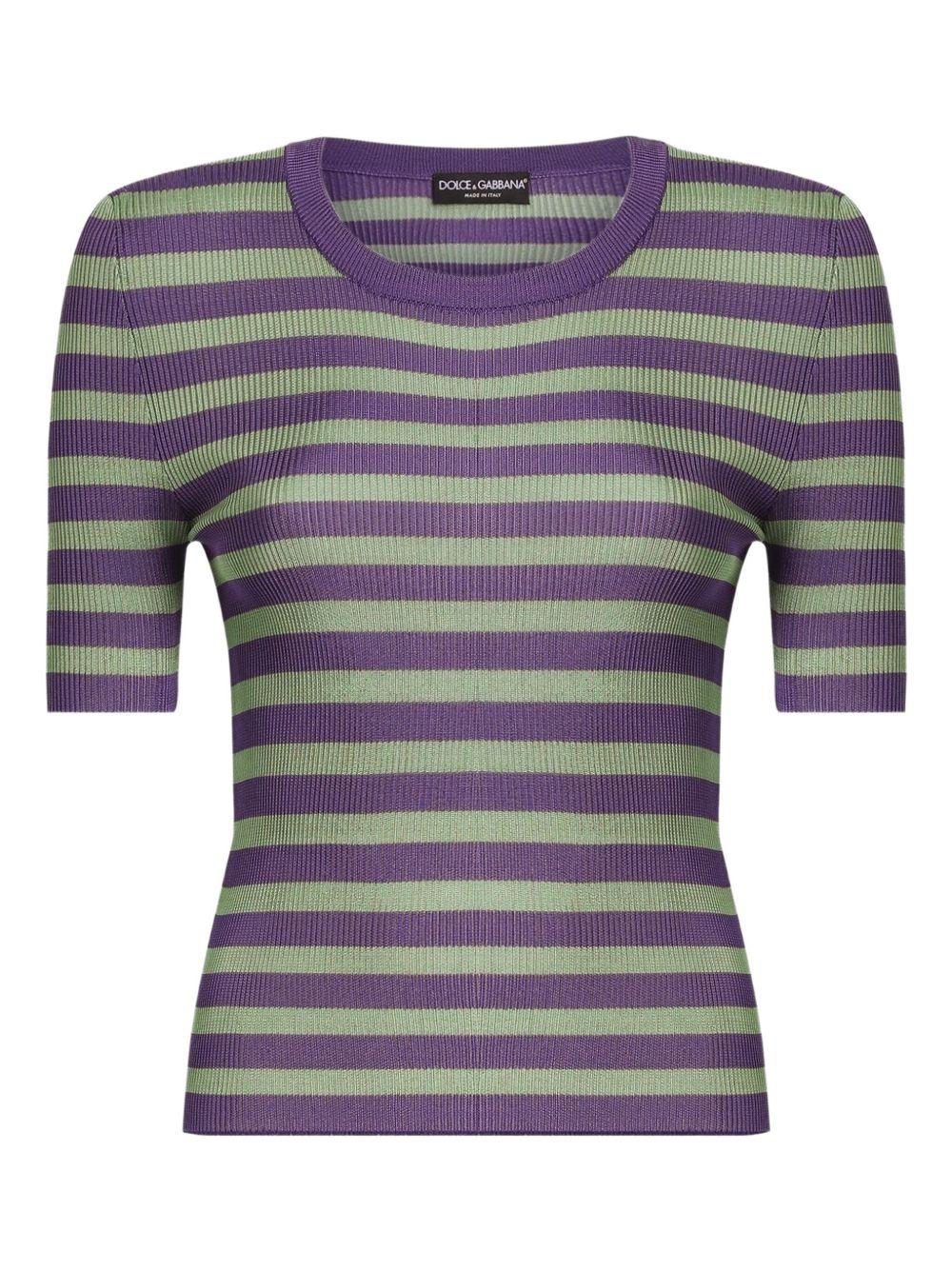 striped knitted top FXXAAZ JAIRRV9644 DOLCE & GABBANA 