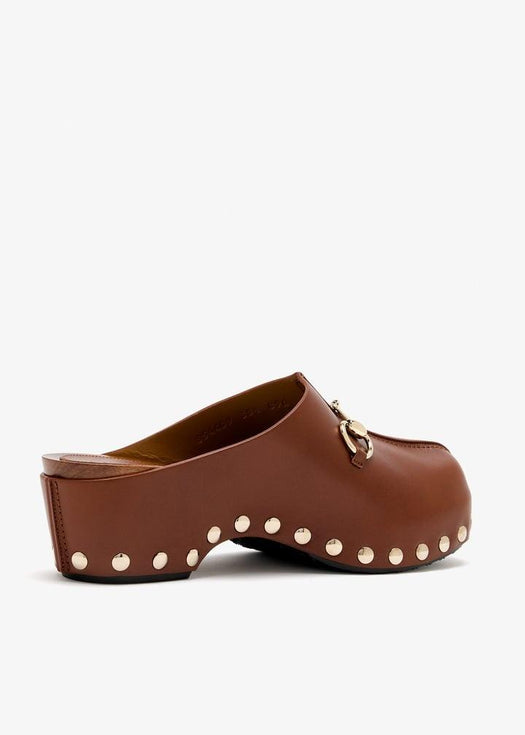 Women's platform clog with Horsebit 854409 AAF9G2546 GUCCI 