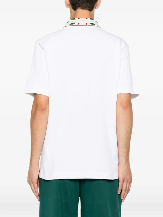 Logo-embroidered polo shirt M-PF26-JTP-499-01  CASABLANCA 