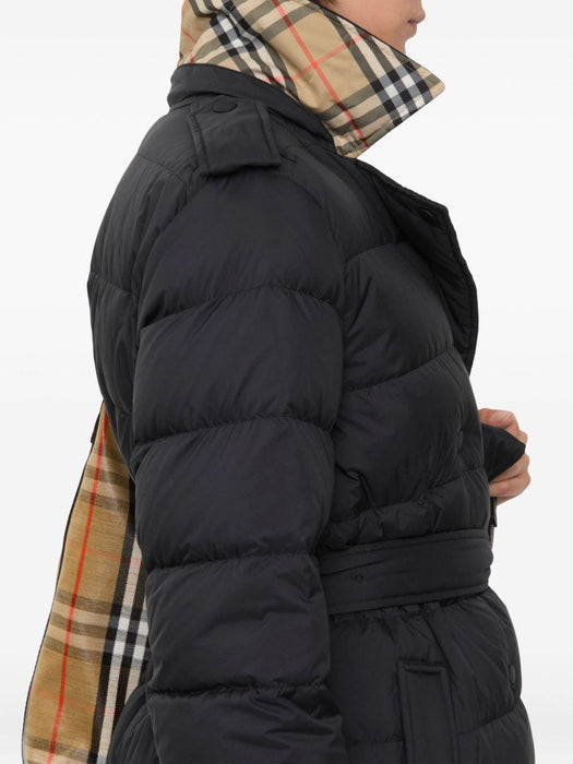 hooded belted puffer jacket 8110310 A1189 BURBERRY 
