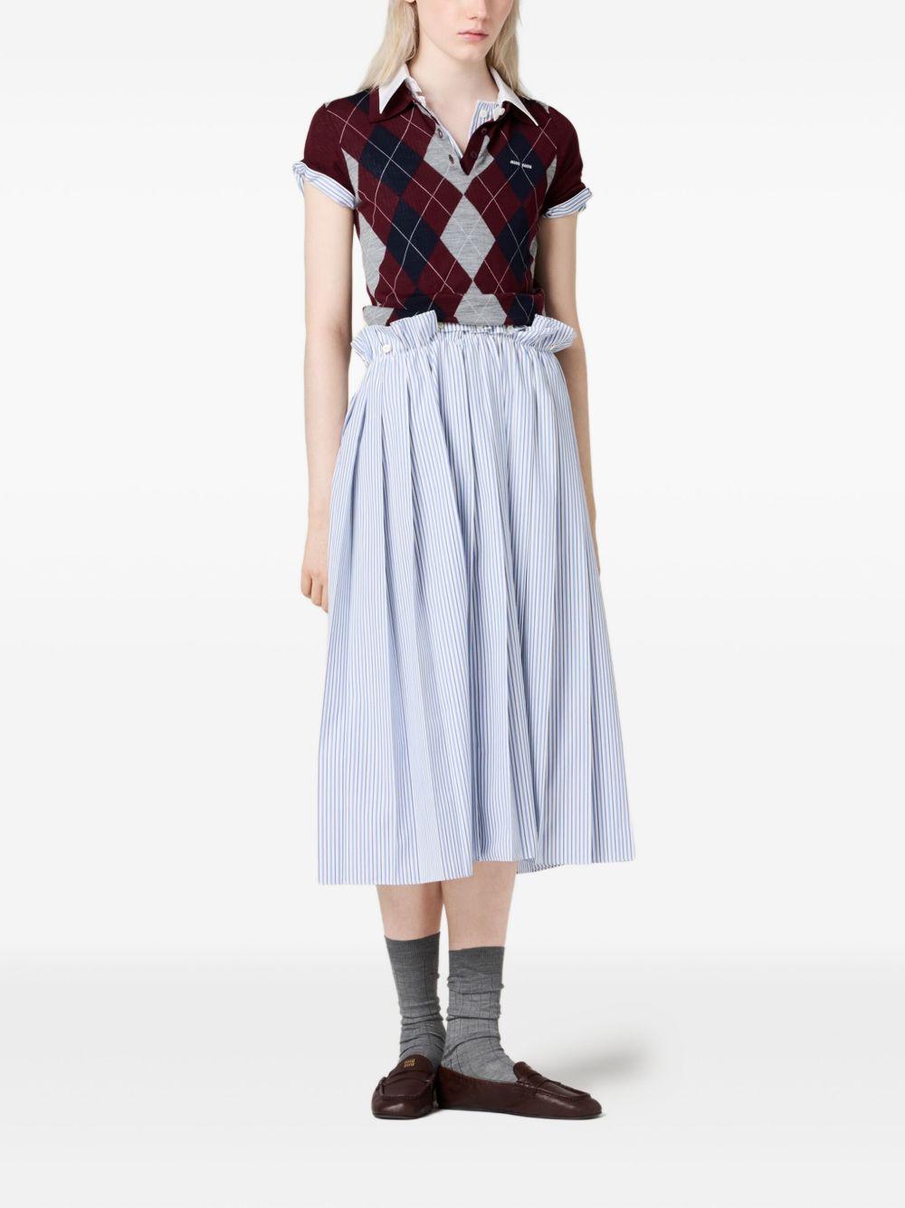 argyle intarsia-knit sweater MMLB66 S OOO 174CF0007 MIU MIU 