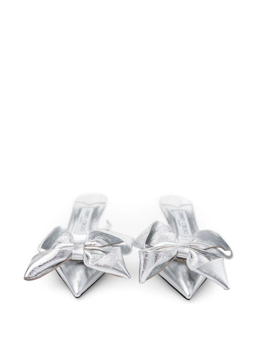 JIMMY CHOO STAZ MULE 50 GWGSILVER/SILVER